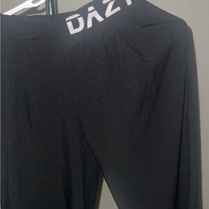 DAZY Women's Black Straight Leg Pants